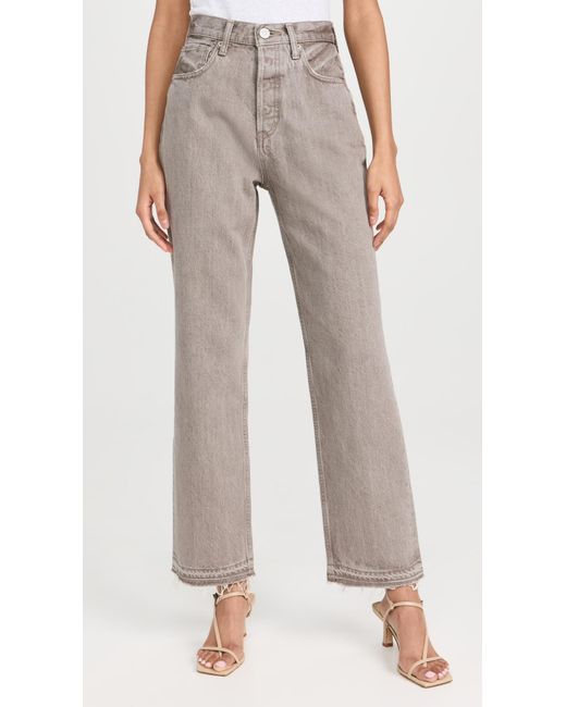Moussy Brown Glenwood Wide Straight Leg Jeans