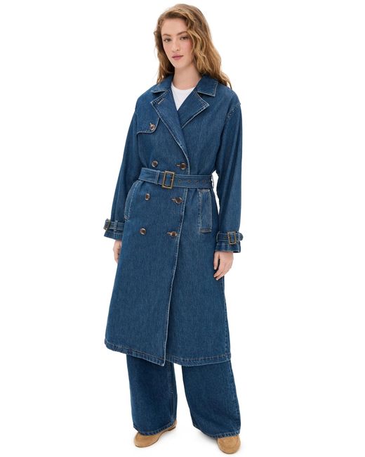 Levi's Blue Spade Trench Let's Get Lost Again