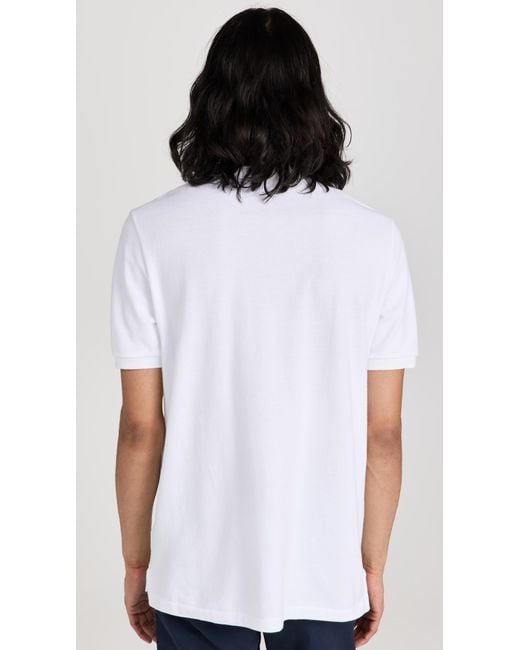 Polo Ralph Lauren Classic Fit Iconic Mesh Polo in White for Men | Lyst ...