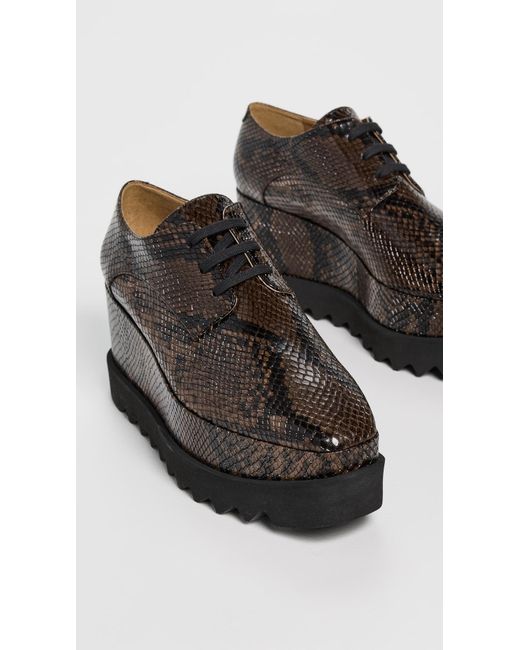 Stella McCartney Black Snake Print Elyse Alter Mat Sneakers