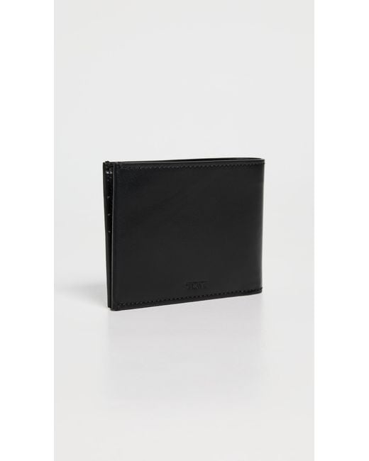 Tumi Black Double Billfold Wallet for men