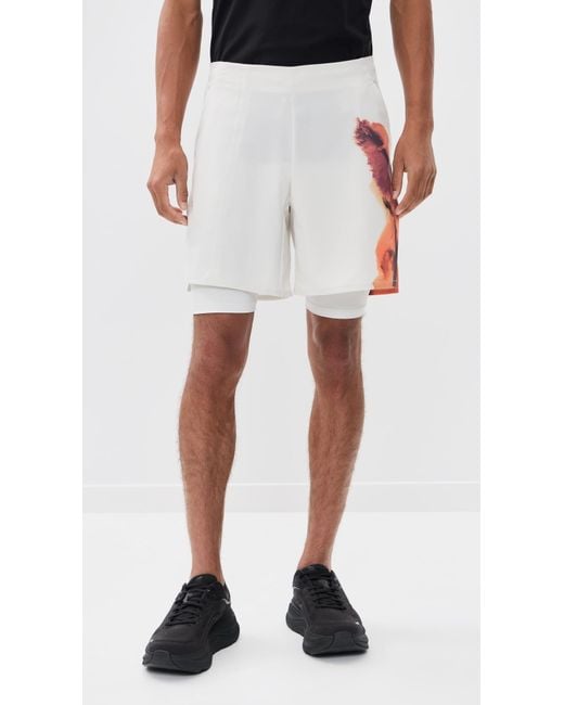 Y-3 Blue Tennis Shorts And Tights Set for men