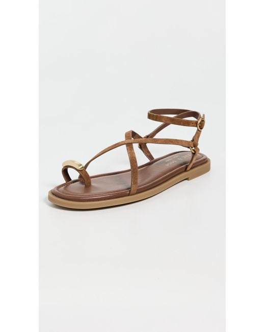 Rag & Bone Black Geo Strappy Ring Sandals