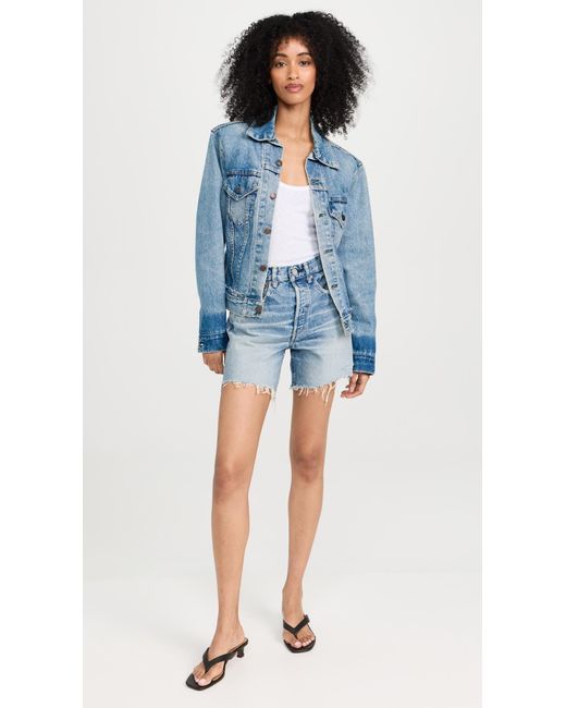 Moussy Blue Graterford Shorts