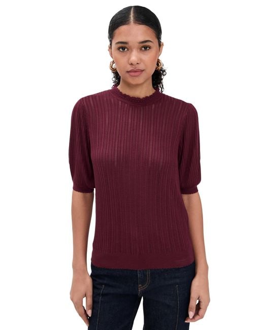 Ulla Johnson Purple Gemma Top