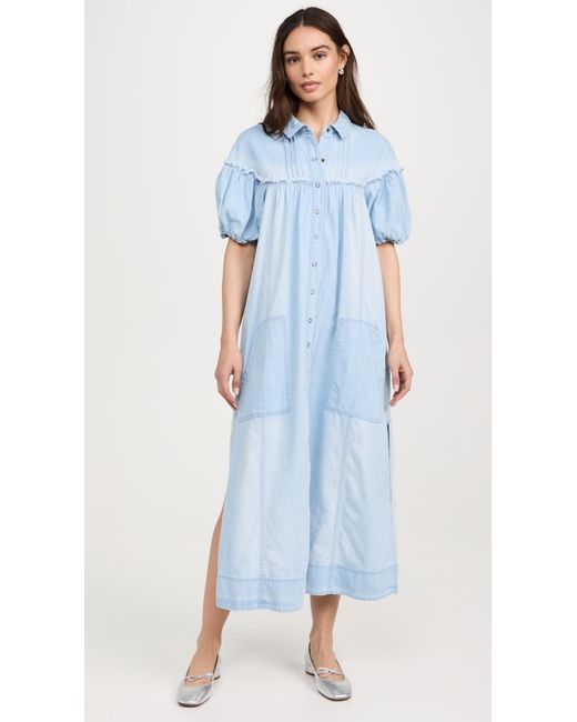 Free People Blue Free Peope On The Road Maxi Dress Buebe