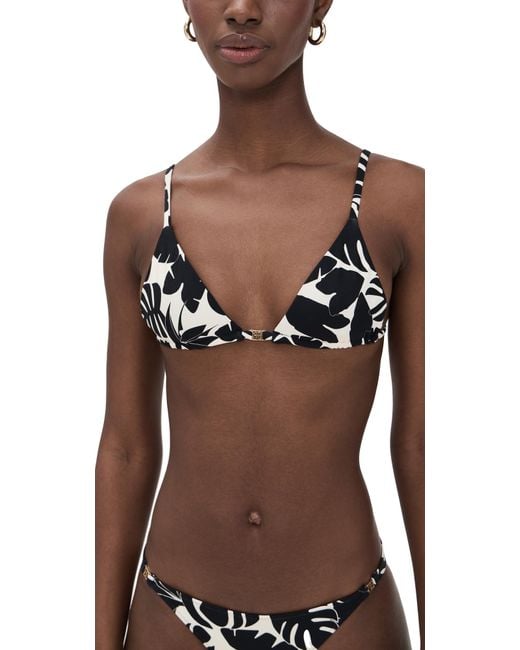 Anine Bing Brown Bellamy Bikini Top