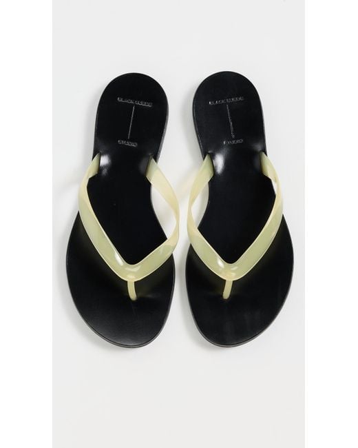 Black Suede Studio Black Jelly Sandals