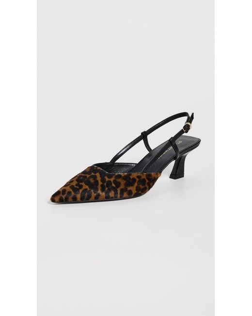 Stuart Weitzman Black Vinnie Slingback Heels 50Mm
