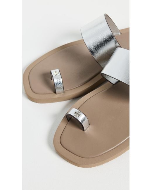 Tory Burch Black Toe Ring Flip Flops