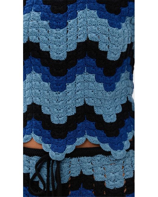 Escvdo Blue Safi Top