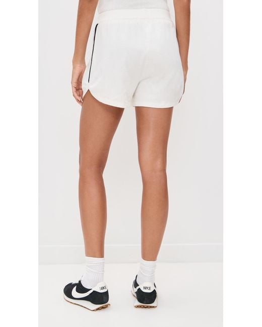Le Bos White Track Shorts