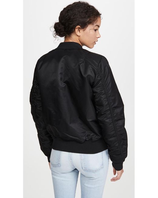 Alpha Industries Black Ma-1 Reversible Bomber Jacket