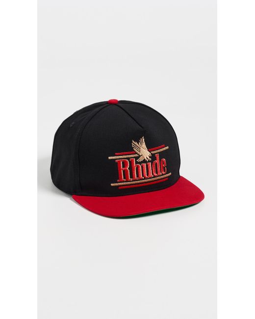 Rhude Black Rossa Structured Hat for men