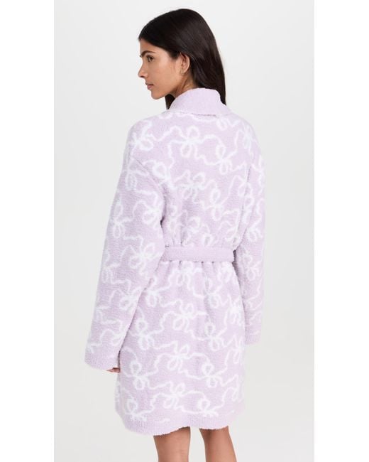LoveShackFancy Purple Teddy Robe