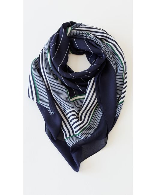 Rag & Bone Blue Pin Stripe Scarf