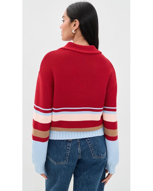 Solid & Striped Red The Cleo Pullover