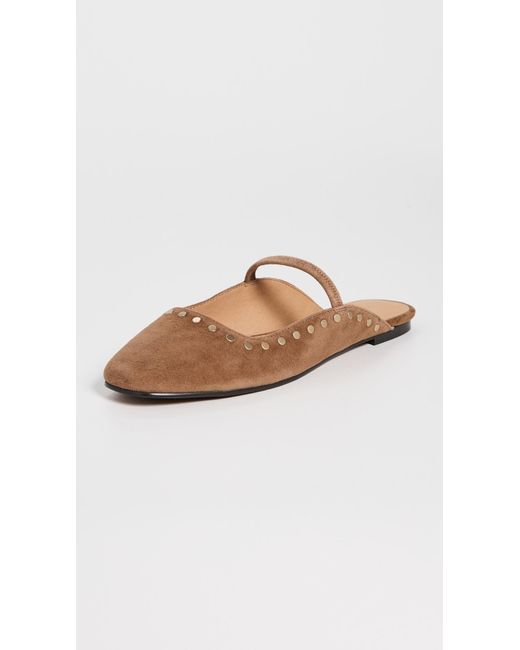 Madewell White The Greta Ballet Flat Mule