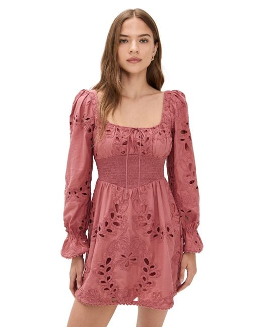 Saylor Red Lex Mini Dress