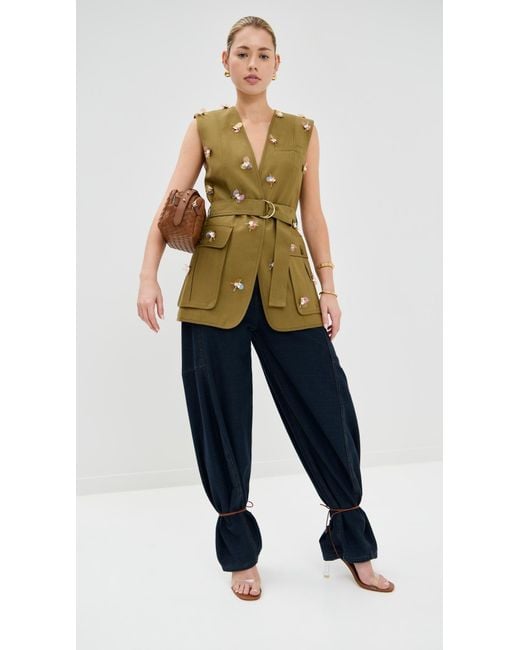 Ulla Johnson Green Twyla Vest
