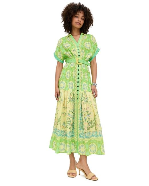 Saloni Green Riya B Dress