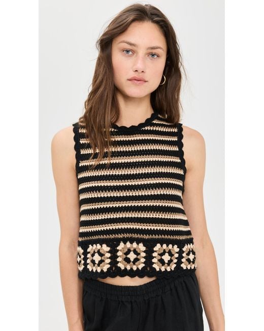 Rails Black Hazel Top