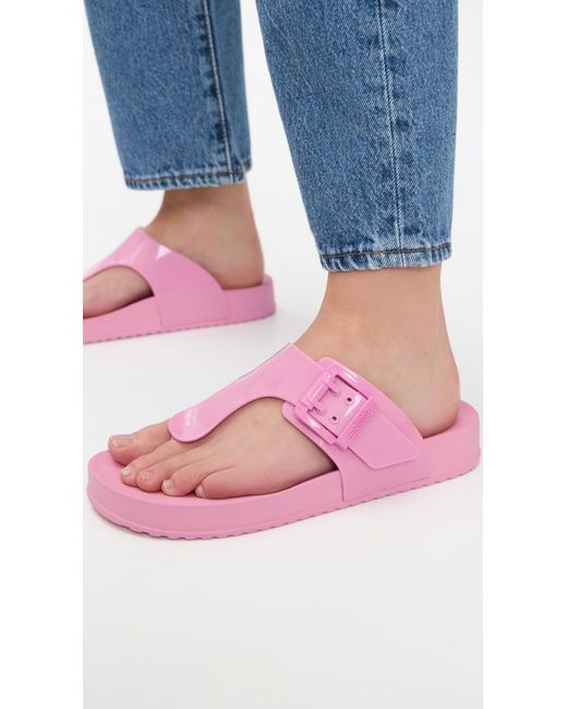 Melissa Pink Cozy Jelly Flip Flops