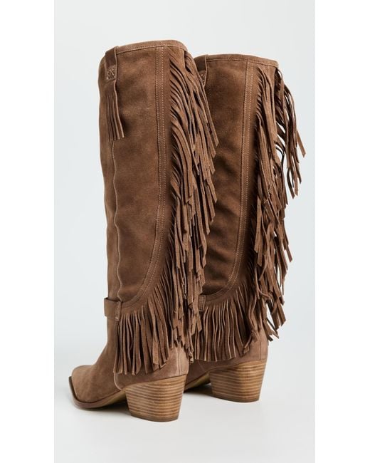 Free People Brown Faith Fringe Western Boots