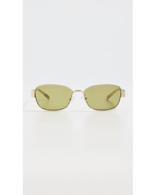 Tory Burch Multicolor Miller Rectangle Sunglasses
