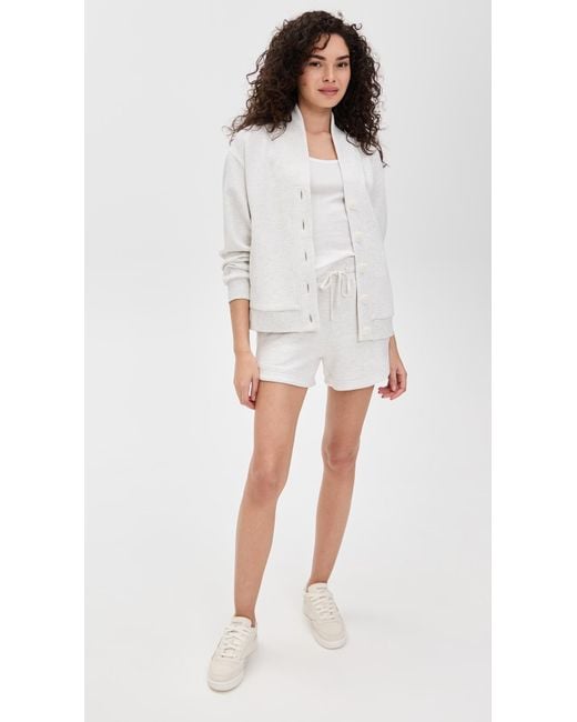 Varley White Ollie High Rise Shorts 3.5