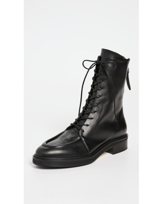 Aeyde Max Soft Calf Leather Black Boots | Lyst