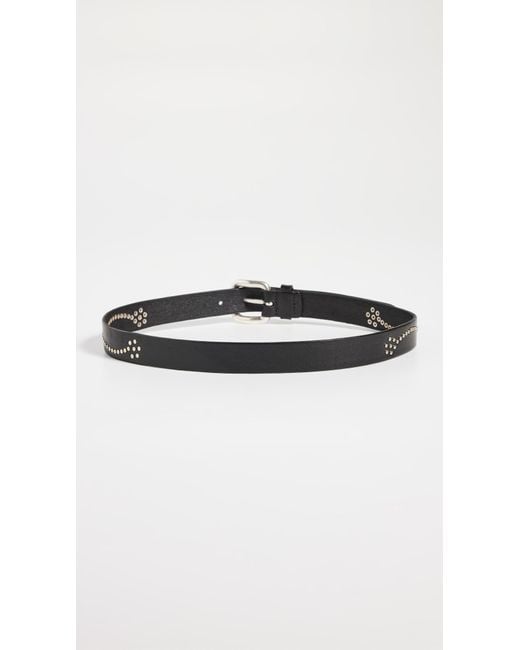 Andersons Black Studded Belt