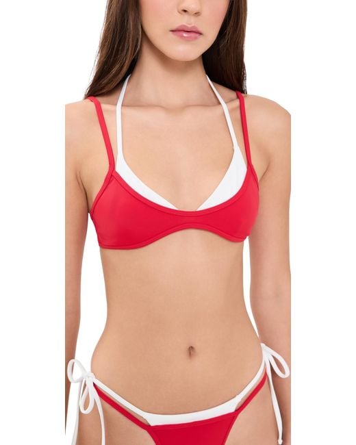 Lioness Red Rhode Bikini Top