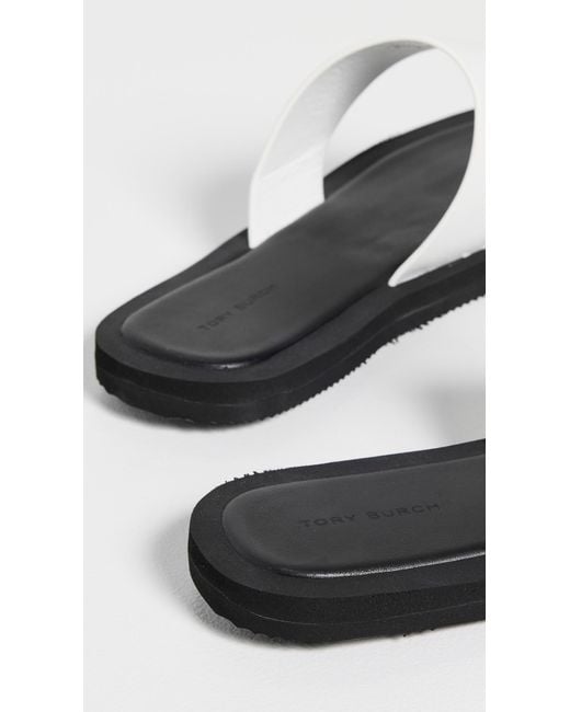 Tory Burch Black Toe Ring Flip Flops