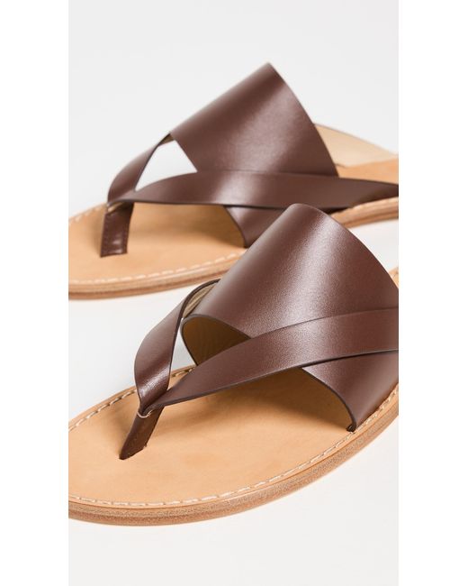 Alohas Brown Eugene Leather Sandals