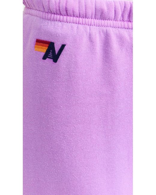 Aviator Nation Purple Bolt Sweatpants