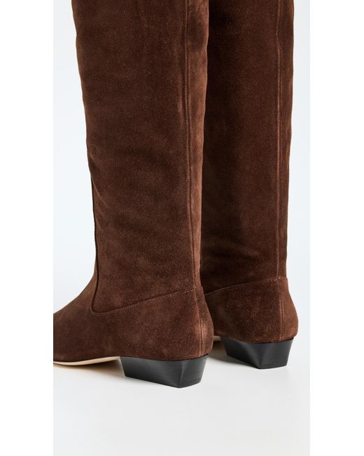 Staud Brown Wally Flat Boots