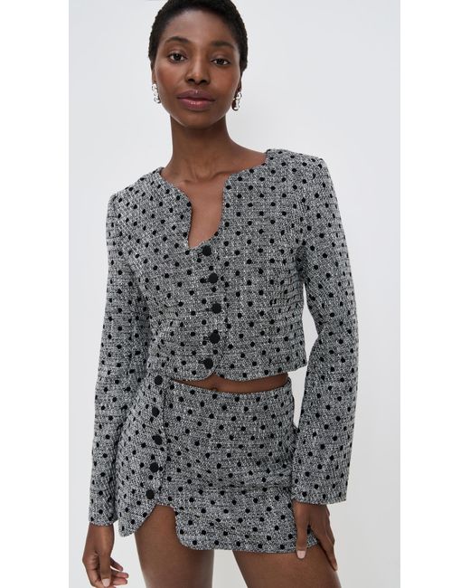 Amanda Uprichard Black Puzzle Jacket