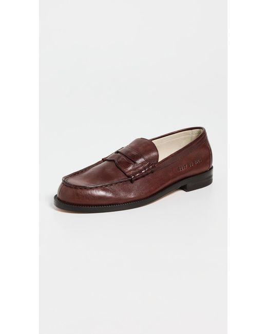Common Projects Brown Soft Loafers