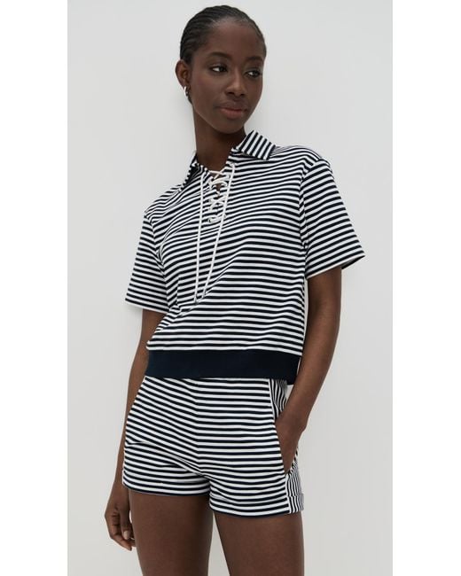 ALIGNE Blue Arlo Stripe Top