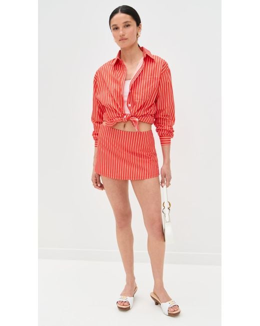 Bailey Rose Red Mini Skort