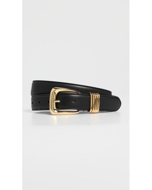 Veronica Beard Black Arch Belt