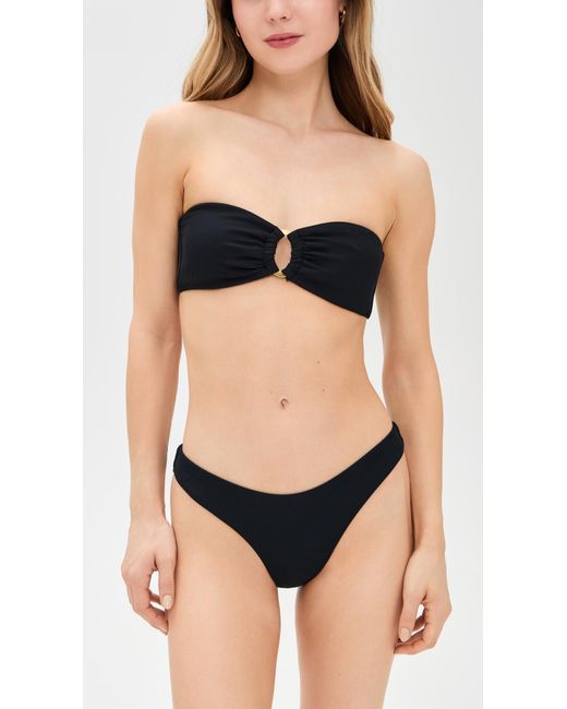 LSPACE Black Jasper Bikini Top