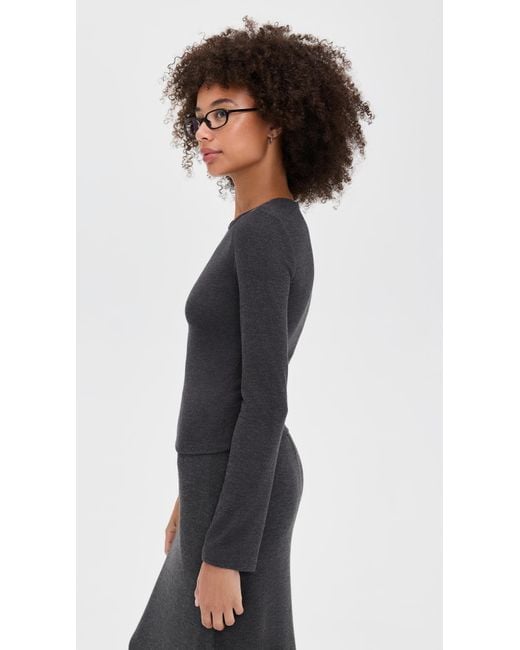 Z Supply Black Demure Top