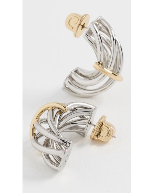 DEMARSON White Sloane Earrings