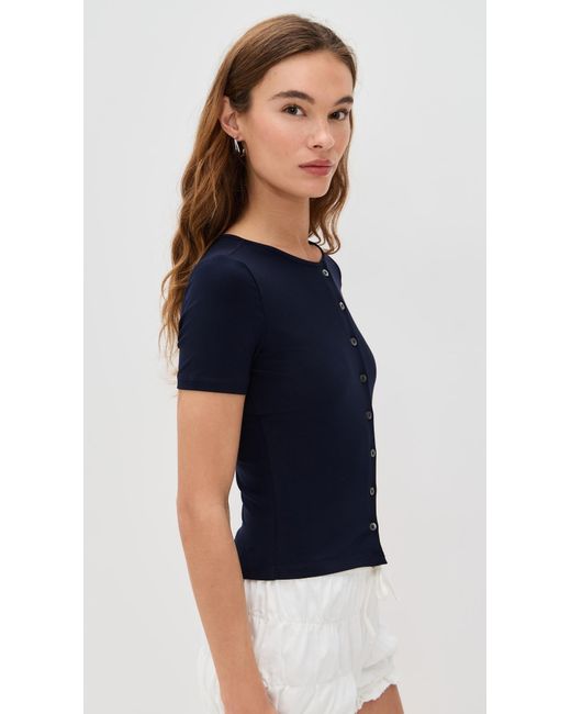 Sandy Liang Blue Ella Top