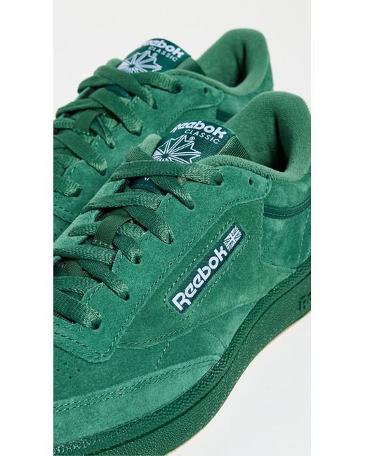 Reebok Green Club C 85 Always On Suede Sneakers M 8/ W 10 for men