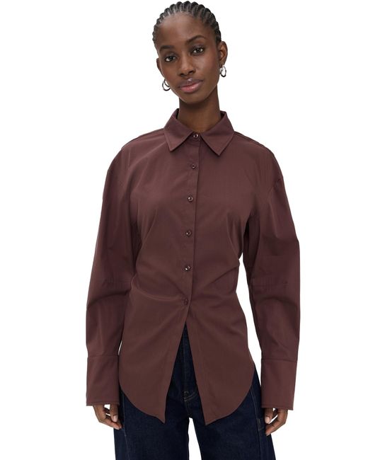 Simon Miller Purple Loch Poplin Button Up