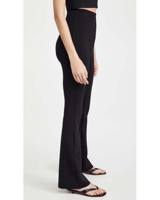 Commando Black Neoprene Flared Leggings