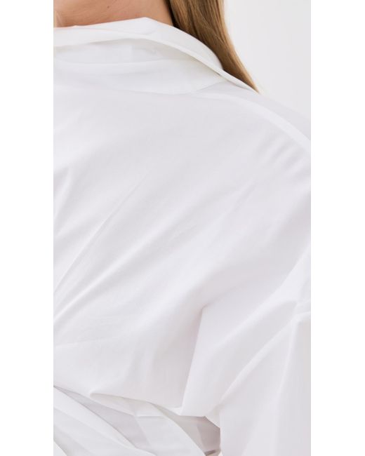 A.W.A.K.E. MODE White A. W.A. K.E. Mode Twisted Shirt